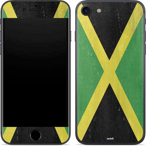 Jamaica Flag Distressed iPhone 7 Skin